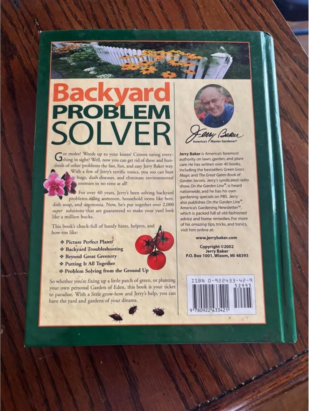 Jerry Baker Backyard Problem Solver Book - Picture 2 of 2